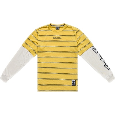 Troy Lee Designs TLD Skyline Fakie Ride LS Tee Stripe Butter