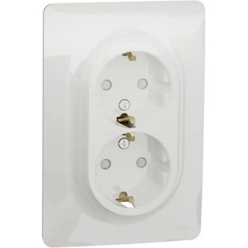 Schneider Electric КОНТАКТ ДВОЕН ШУКО 16a БЯЛ schneider unica (nu206718)