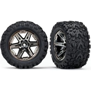 Traxxas колело 2.8", диск RXT черен хром, гума Talon Extreme (чифт) (заден)