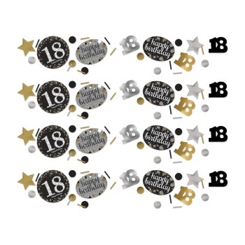 Amscan Konfety trblietavá zlatá