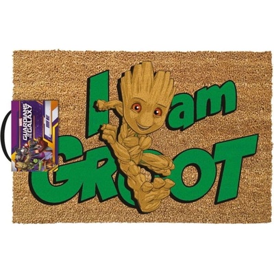 CurePink Guardians Of The Galaxy|Strážci Galaxie: Já jsem Groot hnědá 60 x 40 cm