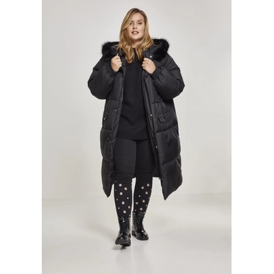 Urban Classics Дамско дълго яке с качулка Urban Classics в черен цвятUB-TB2382-00017 - Черен, размер S