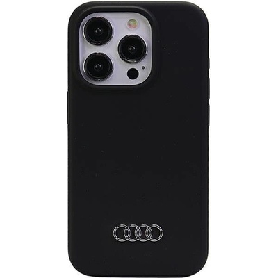 Audi Кейс Audi Silicone Case за iPhone 15 Pro Max 6.7"", черен / черен, твърд, AU-LSRIP15PM-Q3/D1-BK (KXG0075363)