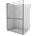 Mexen Kioto+ L душ панел с рафт Walk-in 80 x 200 cm, черна рамка, gun gray четка - 800-080-123-66-70 (800-080-123-66-70)