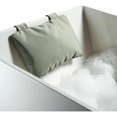 Polštář do vany Loft se dvěma přísavkami 21 x 32 cm šedý