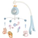 Moni Toys Музикална въртележка за легло Moni Toys - Пингвин, синя (111566)