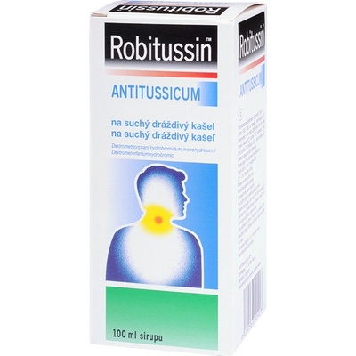 Robitussin Antitussicum na suchý dráždivý kašeľ 7,5 mg/5 ml sirup sir. 1 x 100 ml