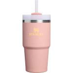 STANLEY Прасковен термос със сламка от неръждаема стомана 600 ml Quencher H2. O FlowState Tumble Peach Rose - Stanley (100000146125)
