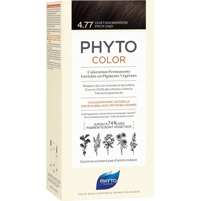 Barva na vlasy Phyto Color 4.77 Intenzivní kaštanově hnědá 112 ml