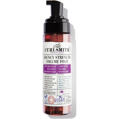 Curlsmith Bouncy Strength Volume Foam stylingová pěna 237 ml