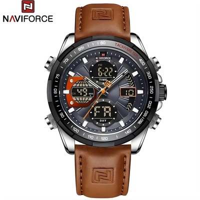 Naviforce Часовници naviforce mi-38642 - Светло кафяво / Черно kp38642 (mi-38642)