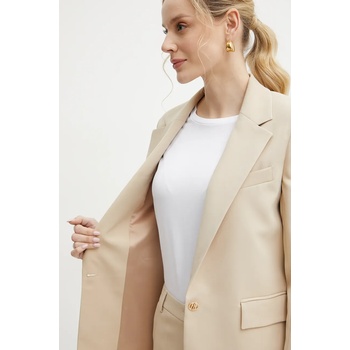 Fracomina Сако Fracomina в бежово с едно копче с изчистен дизайн FR25SJ3009W42901 (FR25SJ3009W42901)