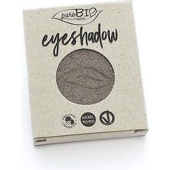 puroBIO Cosmetics Compact Eyeshadows očné tiene 19 Intense Gray 2,5 g náhradná náplň