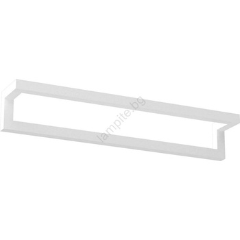 Luminex Стенна закачалка за кърпа 7х40 см бяла (lu9869)