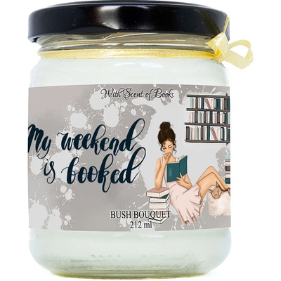 With Scent of Books Ароматна свещ - My weekend is booked, 212 ml (MWIBSC212)