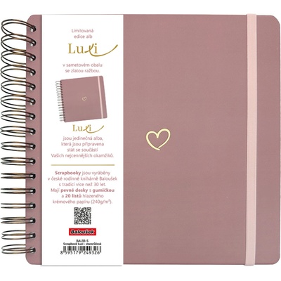 Scrapbook Luxi - 210x210 - lamino - starorůžová – Zbozi.Blesk.cz