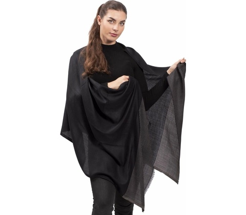 Pashmina NILAM černá