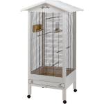 Ferplast Hemmy Wooden Aviary волиера за малки птички с пълно оборудване 84.5 / 65.5 / 165cm