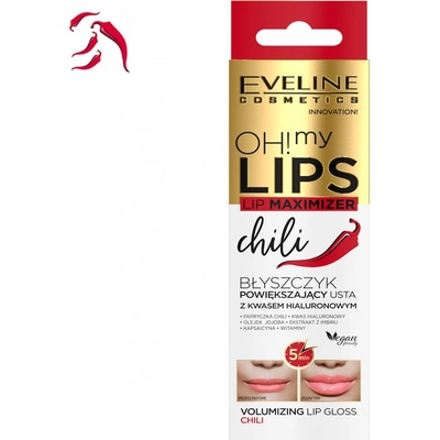 Eveline LIP Maximizer Lesk na rty se zvětšujícím účinkem chili 4,5 ml
