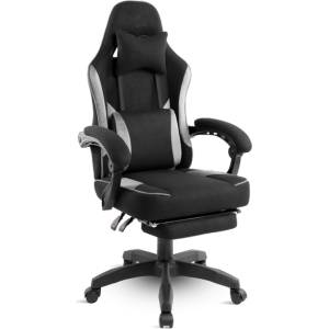 Spirit Of Gamer Стол Spirit of Gamer - RAVEN (регулируем наклон/височина; сгъваема поставка за крака; до 120 кг, черен) (SOG-GCRBQ)