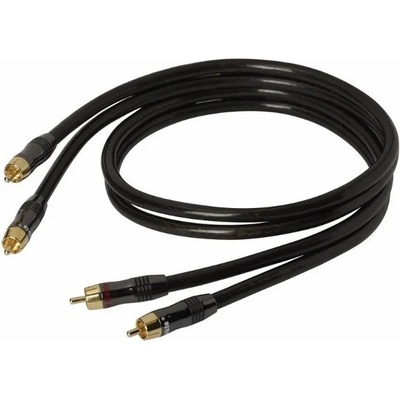 Real Cable Кабел Real Cable - ECA, RCA, 2 m, черен/златист (Real Cable ECA-2m)