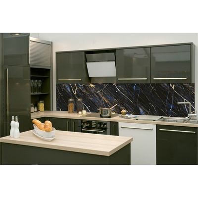 DIMEX ART Фототапет за кухня - текстура от тъмен мрамор 260 x 60 см