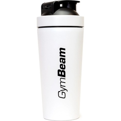 GymBeam Шейкър Steel White 750 ml