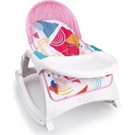 Raya Toys Бебешки шезлонг 2 в 1 Raya Toys - С музика и вибрация, розов (503122511) - ozone