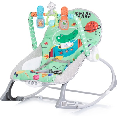 Chipolino Бебешки музикален шезлонг Chipolino - Baby Spa, зелен (SHEBS02302GR)