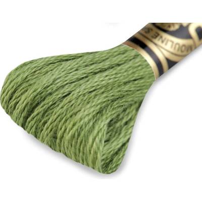 Vyšívací příze DMC Mouliné Spécial Cotton Varianta: 3347 zelená stepní tmavá, Balení: 1 ks 27729/15784/176152
