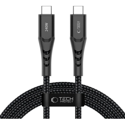 Tech-Protect UB11T ULTRABOOST USB-C PD 240W / QC3.0 200cm černý