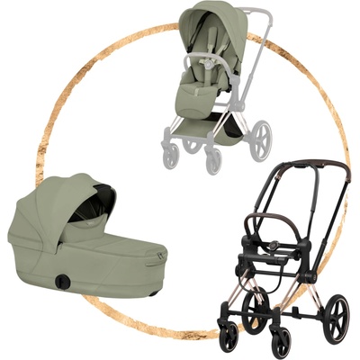 Cybex Kombinovaný Priam Style Rosegold Sage Green 2026