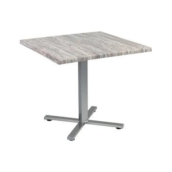 Karasek Kovový sklopný jídelní stolek Manhattan, čtvercový 80x80x71 cm, rám ocel, deska Topalit/Werzalit