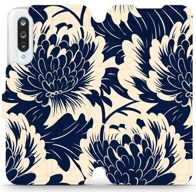 Mobiwear - Xiaomi Mi 9 Lite - VA40S Modré a béžové květy