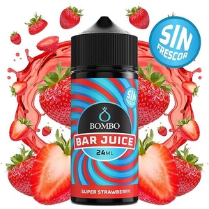 Bombo Bar Juice Super Strawberry No Ice 24ml/120ml - boombvaping - 31,10 лв