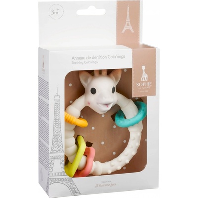 Vulli Kousací kroužek s barevnými kroužky Sophie – Hledejceny.cz