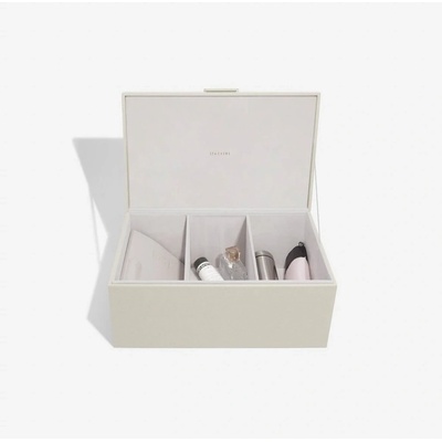 Stackers Oatmeal & Brushed Gold Medium Storage Box krémová 75641