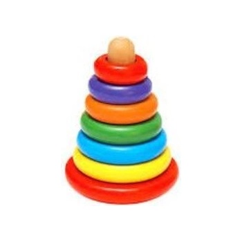 Bino Skládací pyramida barevná