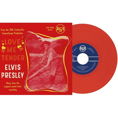 Elvis Presley - Love Me Tender (Limited Edition) (Red Coloured) (LP) (3700477837129)