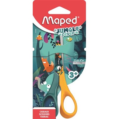 Maped Ножица, за детска градина, 12 см, MAPED "Jungle Fever Vivo", смесени цветове 472000 (472000)