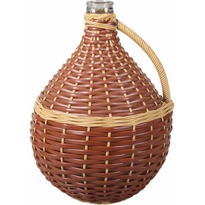 Demižon skleněný opletený 10L (balík max.4ks)