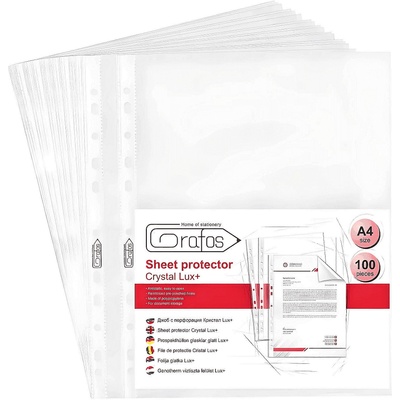 Grafos Папка джоб кристал А+ 45 микр. оп. 100 бр