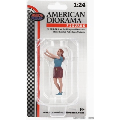 American diorama Figures Girl SelfieModrá Hnědá 1:24