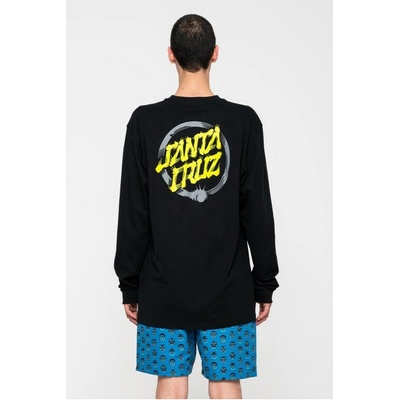 Santa Cruz Mako Dot L S T-Shirt Black