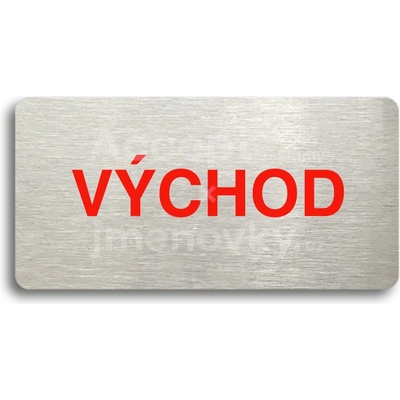 ACCEPT Piktogram VÝCHOD - stříbrná tabulka - barevný tisk bez rámečku