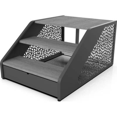 Hanscraft Poolex Wood Schůdky šedé 173114