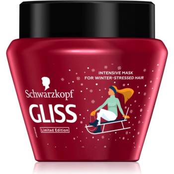 Schwarzkopf Gliss Winter Repair интензивна регенерираща маска за суха коса, изтощена коса 300ml