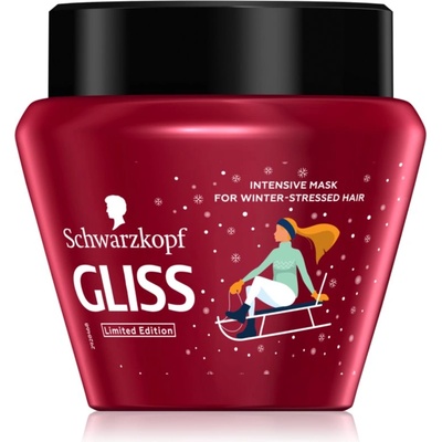 Schwarzkopf Gliss Winter Repair интензивна регенерираща маска за суха коса, изтощена коса 300ml