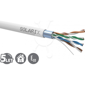 Solarix SXKD-5E-FTP-PVC Cat5E, drôt, PVC, krabica, 305m