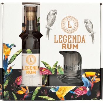 Legenda Rum 38% 0,7 l (dárčekové balenie 1 pohár)